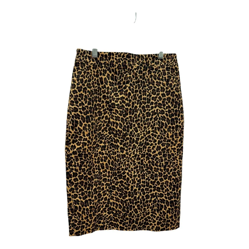 women’s cozy loungewear for weekend relaxation -Skirt Midi By J. Crew In Black & Brown, Size:0