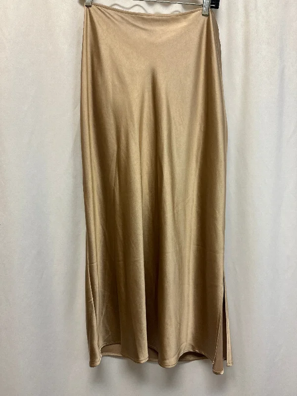 cozy women’s coats for cold winter days -Skirt Midi By Old Navy In Gold, Size: Xxl