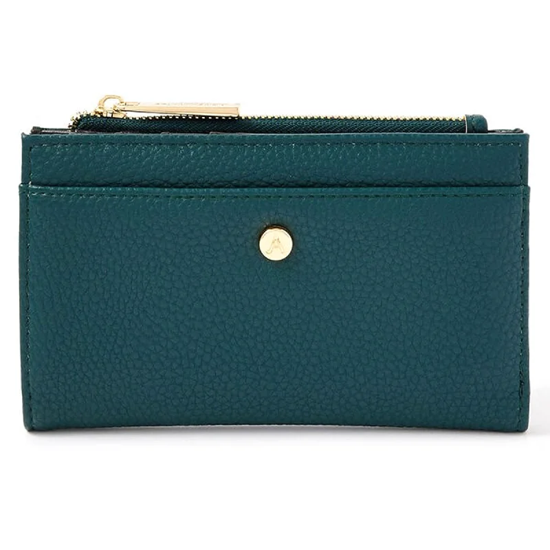 sophisticated crossbody bags for women -Accessorize London Women's Faux Leather Teal Medium Slimline Wallet