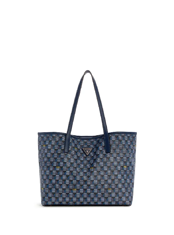 trendy handbags for women’s chic style -Blue Logo Vikky 2 in 1 Tote Bag