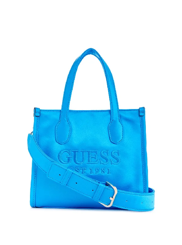 women’s trendy bags for evening outings -Blue Silvana Mini Tote Bag