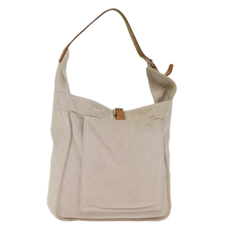 women’s minimalist handbags for work style -Hermès Marwari  Canvas Shoulder Bag (Pre-Owned)