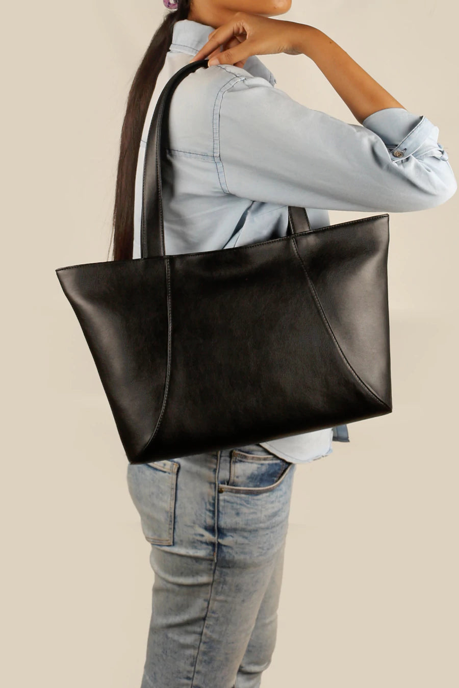 luxury handbags for women’s formal occasions -June Vegan Leather Tote Bag