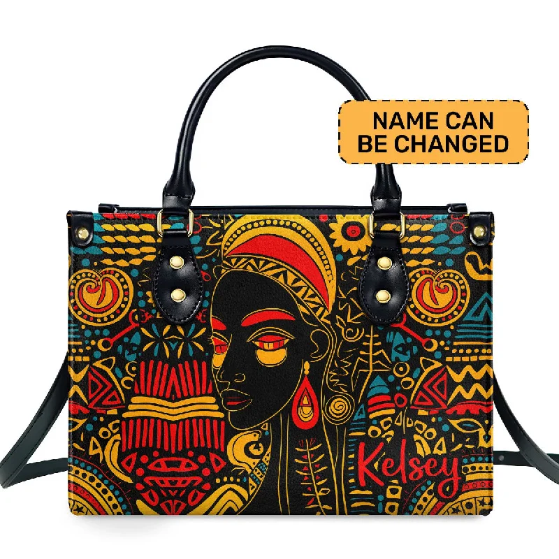 fashionable handbags for women’s everyday looks -African Culture - Personalized Leather Handbag With Unique Texture STB17