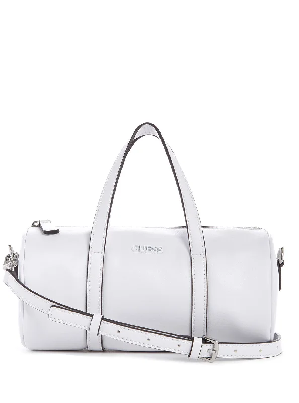 functional handbags for women’s daily use -White Picnic Barrel Bag