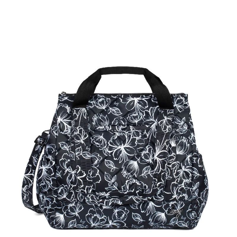 OUTLINE FLORAL BLACK