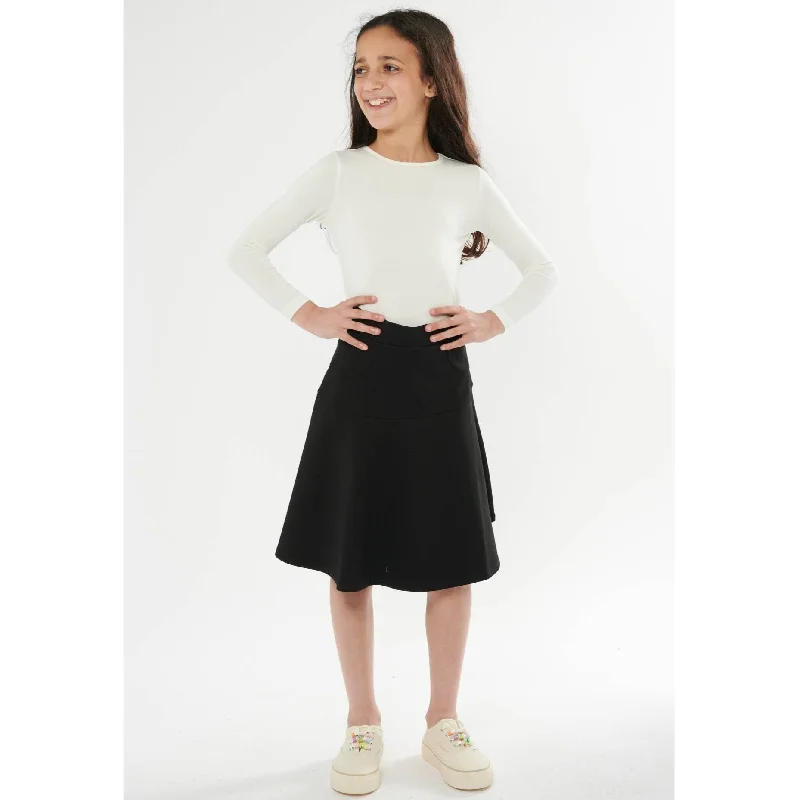 women’s comfortable dresses for casual days -Girls Skater Skirt