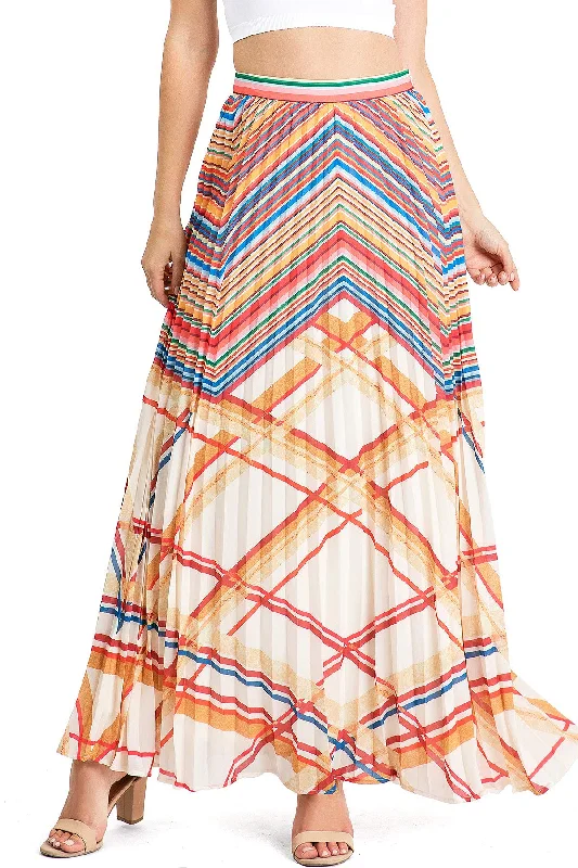 women’s flattering dresses for evening parties -Goldie Pleated Maxi Skirt