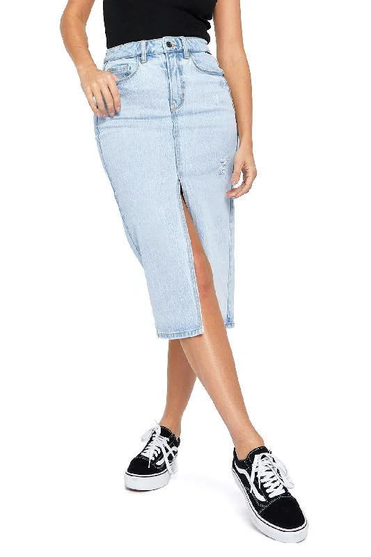 casual tops for women’s everyday wardrobe -Skater Girl Denim Skirt