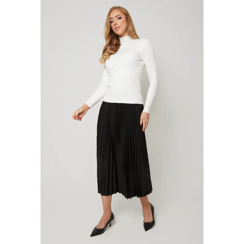 women’s evening gowns for formal gatherings -Women's Pleated Midi Skirt