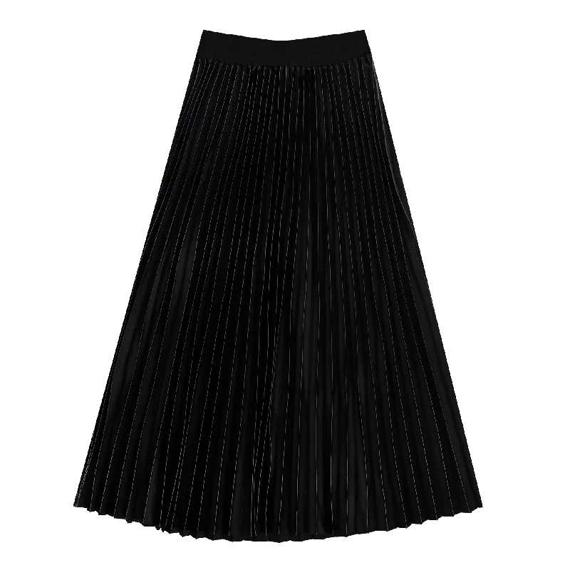 women’s cozy sweaters for chilly fall days -Women's Shimmer Pleated Skirt